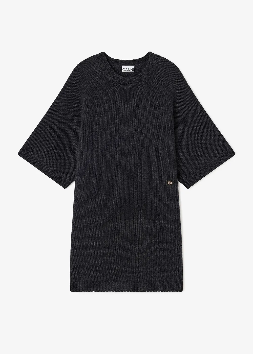 Chunky Wool Mix T-Shirt Dress Breezy and lightweight midi