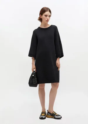 Chunky Wool Mix T-Shirt Dress Trendy Style Chorus Night