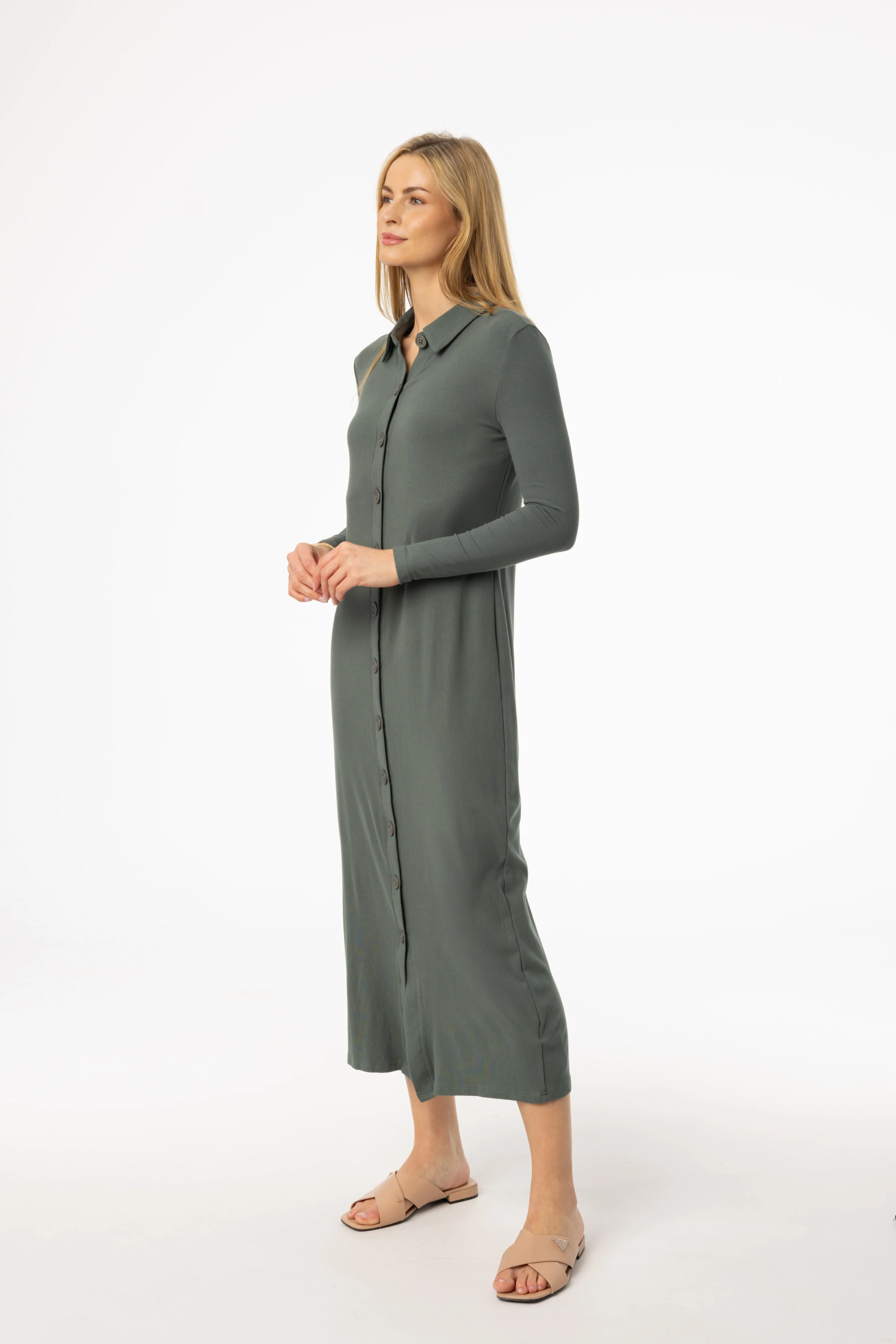 Dance Light Romance Air Sage Cardi Maxi Dress