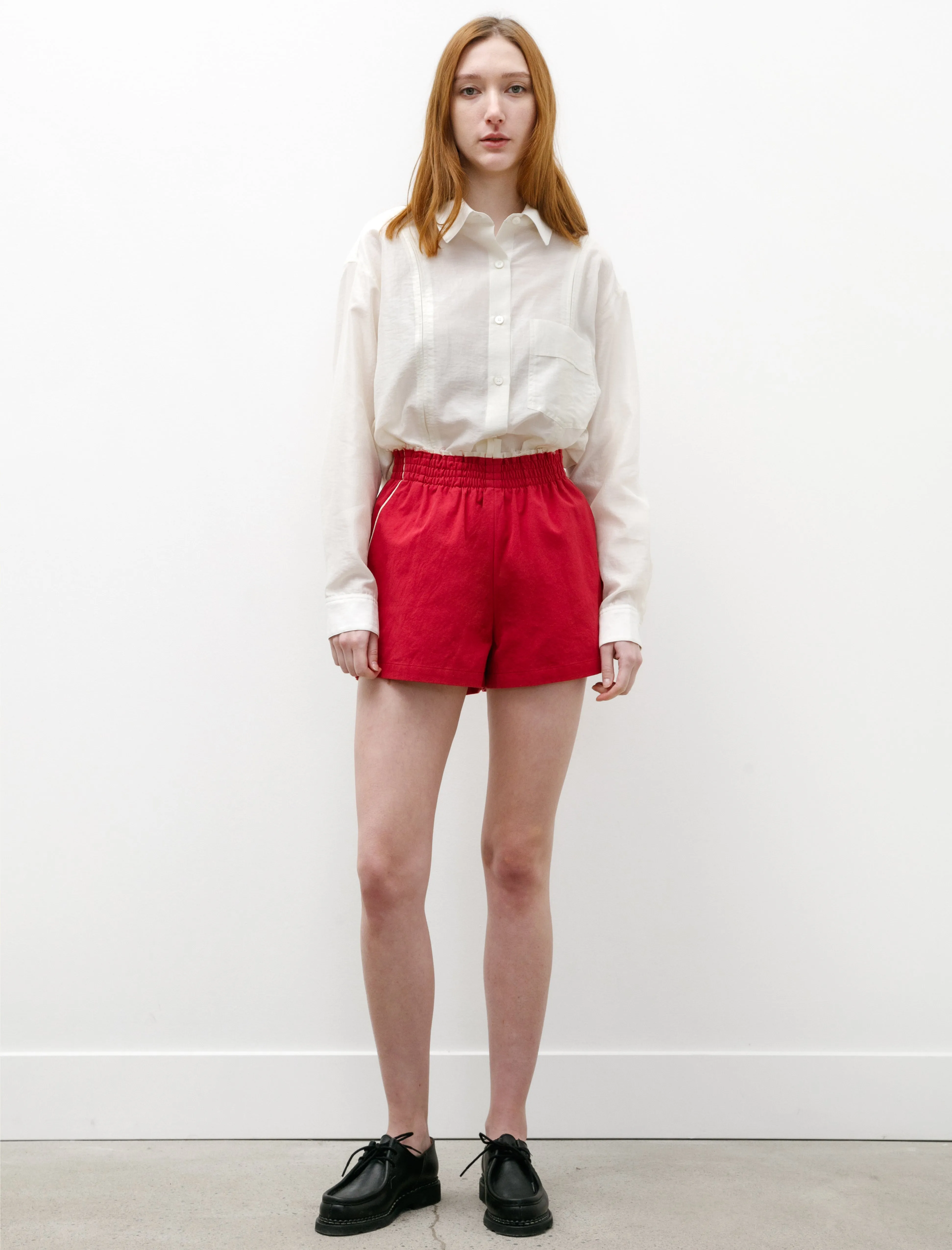technology industry Shorty Shorts Sunny Dried Canvas Red