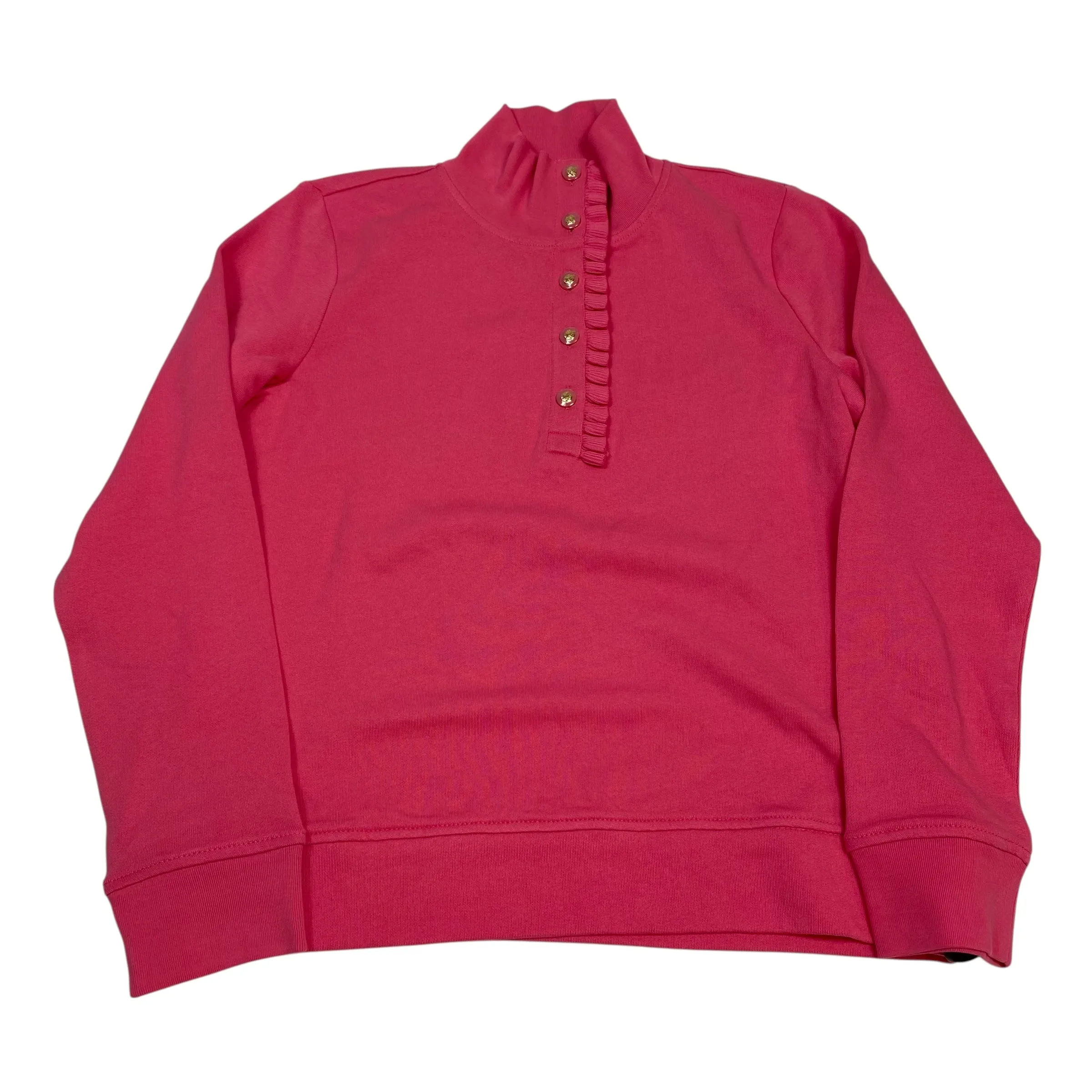 Stylish Jumper Sweatshirt Collar By Talbots In Pink, Size:S