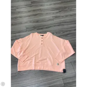 Everyday Wear Sweatshirt Crewneck By Carhartt In Coral, Size: 2x
