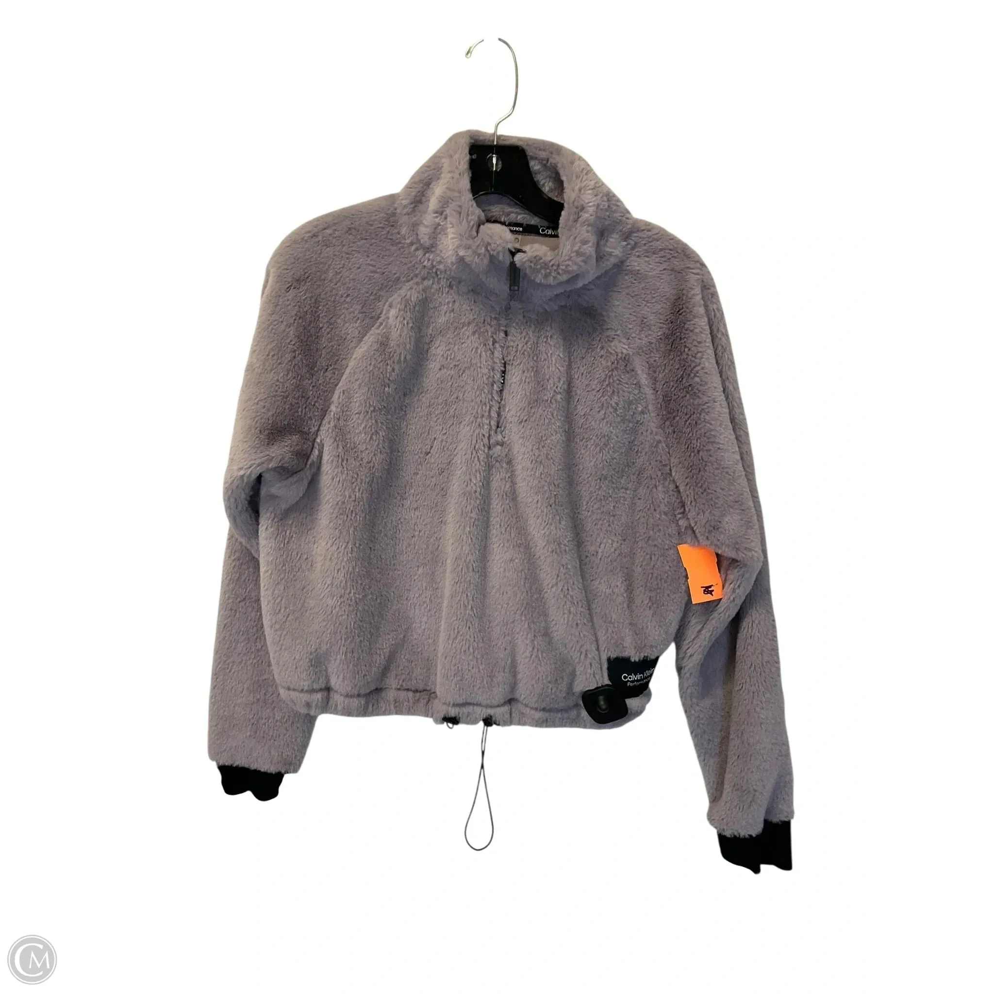 QuickReleaseFastener Sweatshirt Collar By Calvin Klein In Purple, Size: M