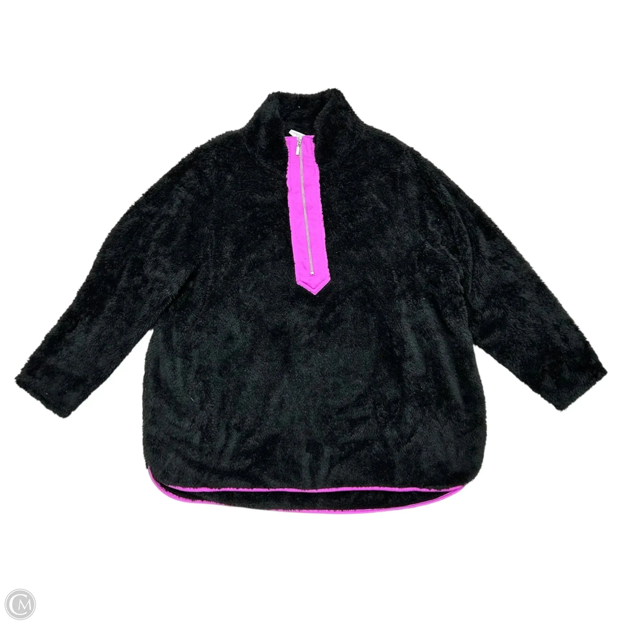 Essential Shirt OdorResistantClothing Sweatshirt Crewneck By Livi Active In Black & Purple, Size: 2x