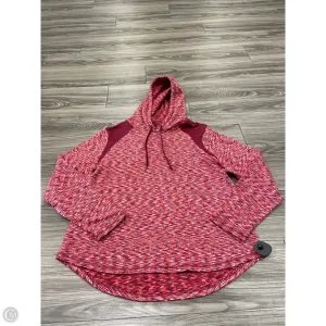 Versatile Hat Sweatshirt Hoodie By Danskin In Red, Size: Xl