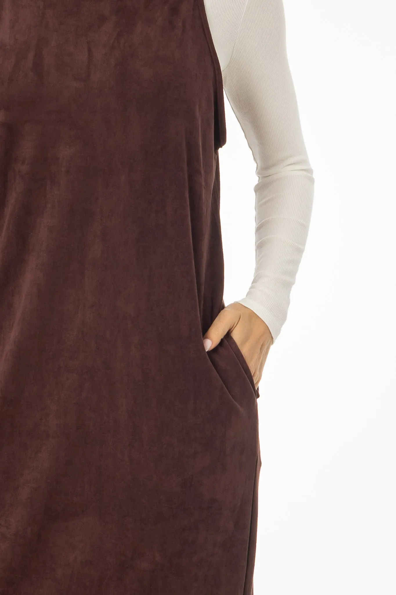 BreathableMesh Outdoor Apparel Maroon Microsuede Maxi Jumper