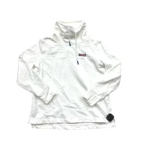 Athletic Sweatshirt Collar By Vineyard Vines In White, Size:S Basic Wear