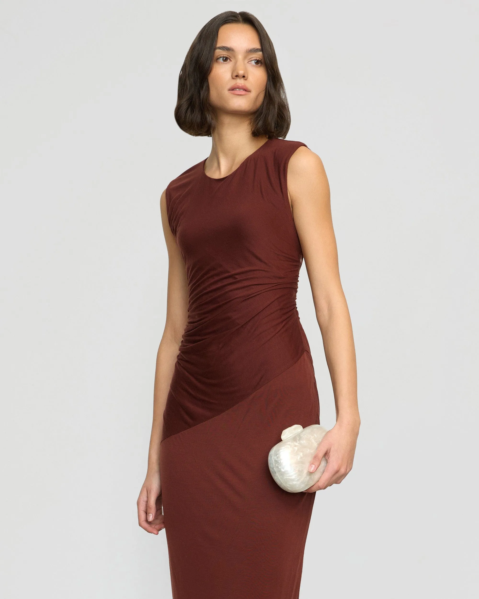 Rowena Twisted Tencel Jersey Dress Winter Ready