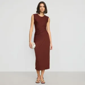 Story Glow Craft Core Rowena Twisted Tencel Jersey Dress