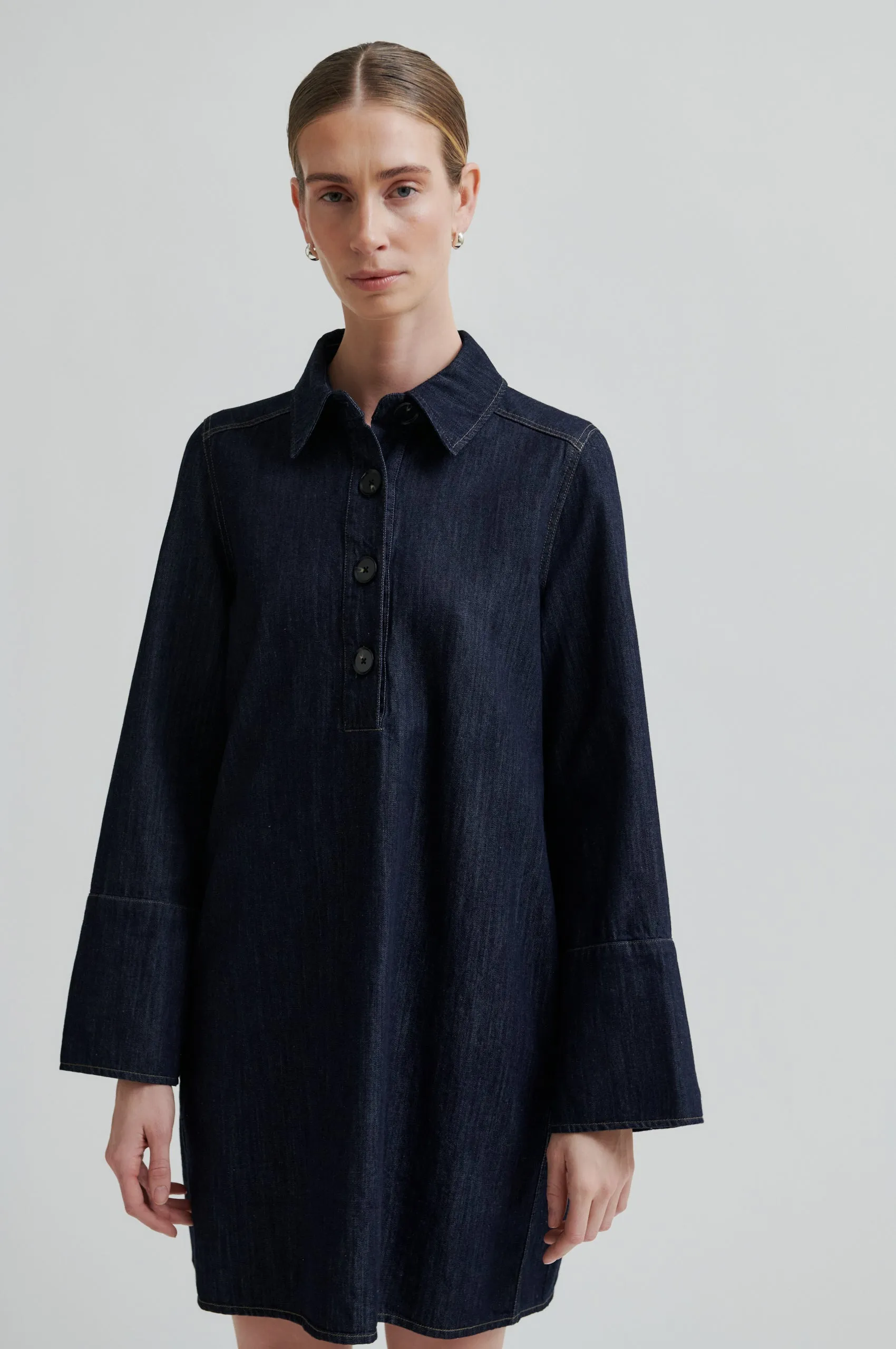 Dera Denim Tunic Dress NonRestrictive Design