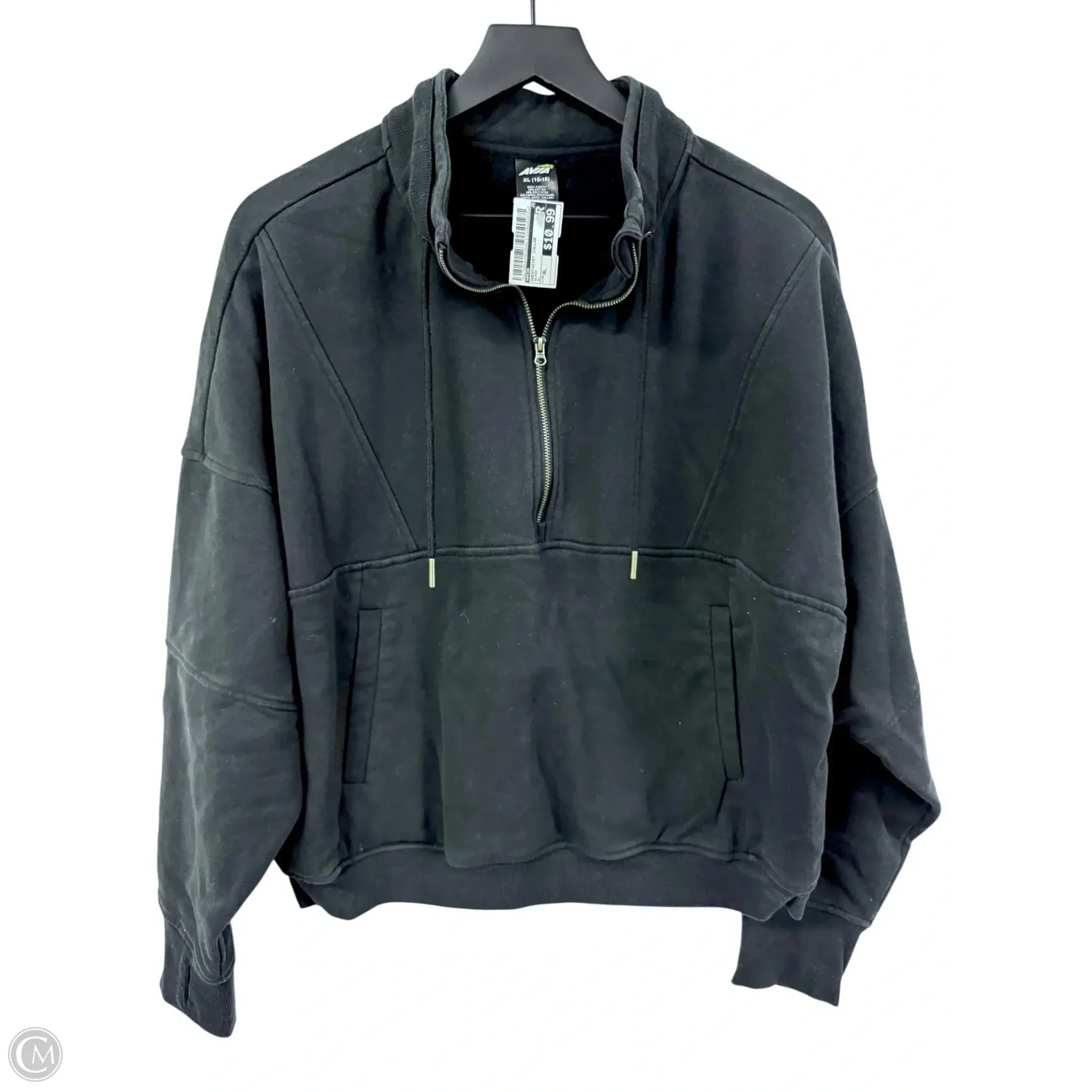 Sweatshirt Collar By Avia In Black, Size: Xl FadeResistant Color Picnic Fun