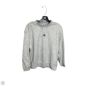 Dance Light Practical Boots Athletic Sweatshirt Crewneck By Adidas In Grey, Size: Xs