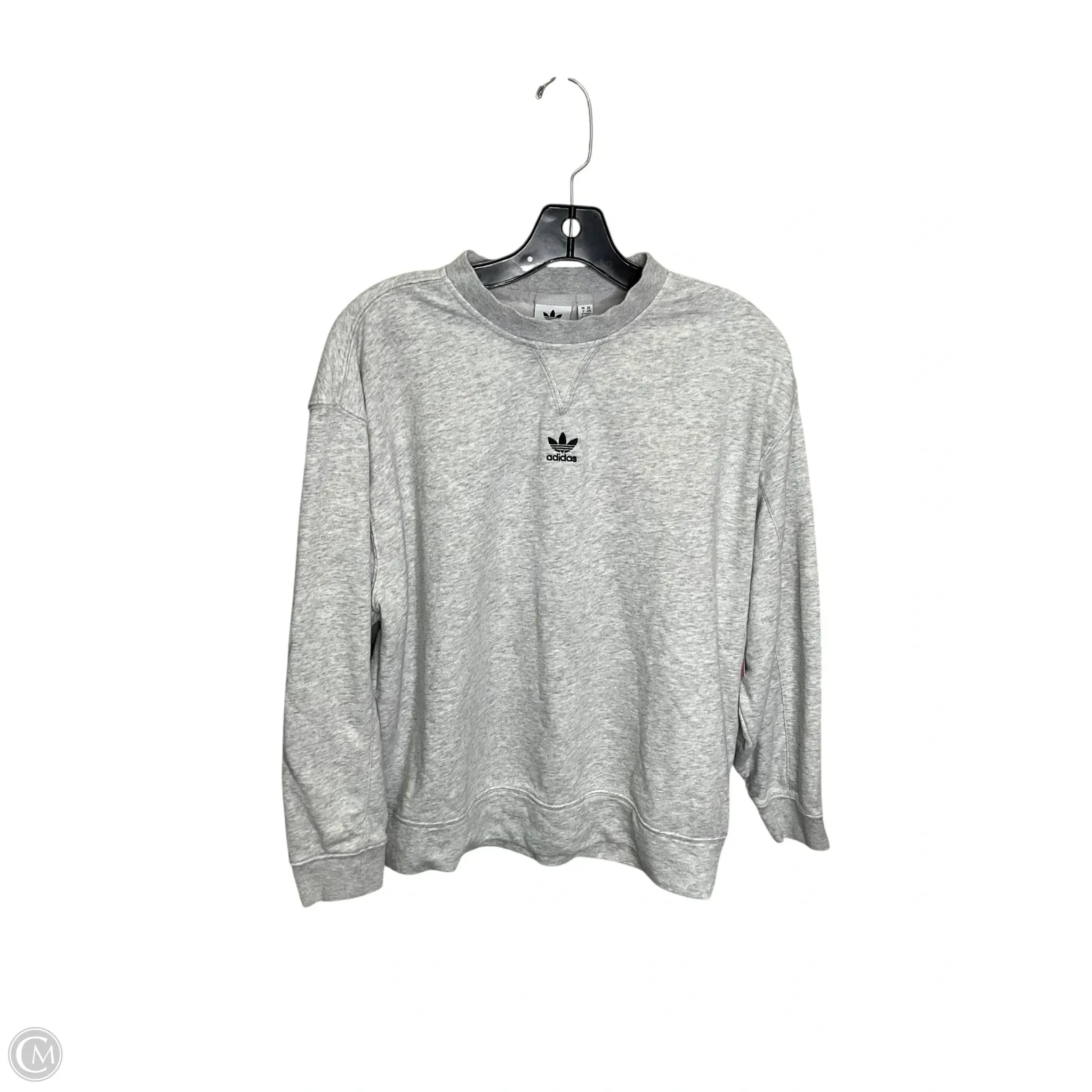 Dance Light Practical Boots Athletic Sweatshirt Crewneck By Adidas In Grey, Size: Xs