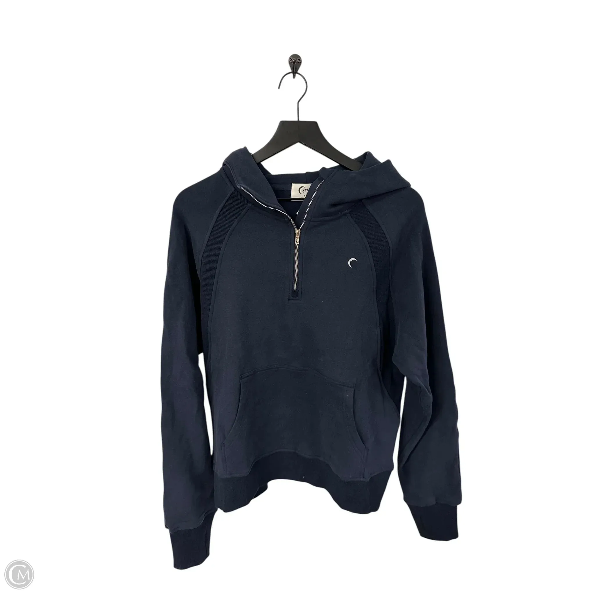 Fantasy Glow Concert Vibe Athletic Sweatshirt Hoodie By Zyia In Navy, Size: M