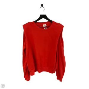 Cozy Knit athletic shoes Sweatshirt Crewneck By Sundry In Orange, Size: S