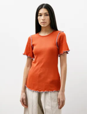 ReflectiveTrims ZeroIrritationLabels Hello and Goodbye T-Shirt Red Fire