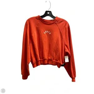 Sweatshirt Crewneck By Levis In Orange, Size: S Organic Cotton Breathable Fit