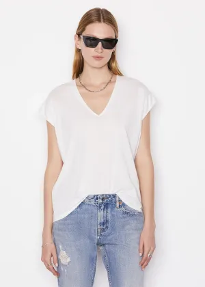 Le Mid Rise V-Neck T-Shirt Cool Design