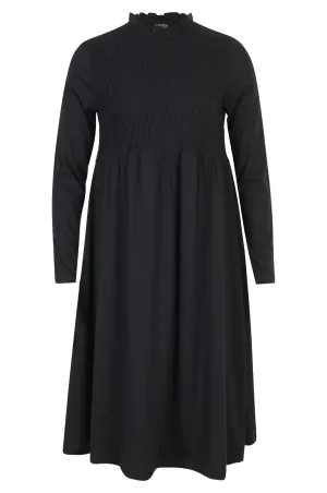 King Mode Bold Core 100% Cotton Dress | Black | 3411B1