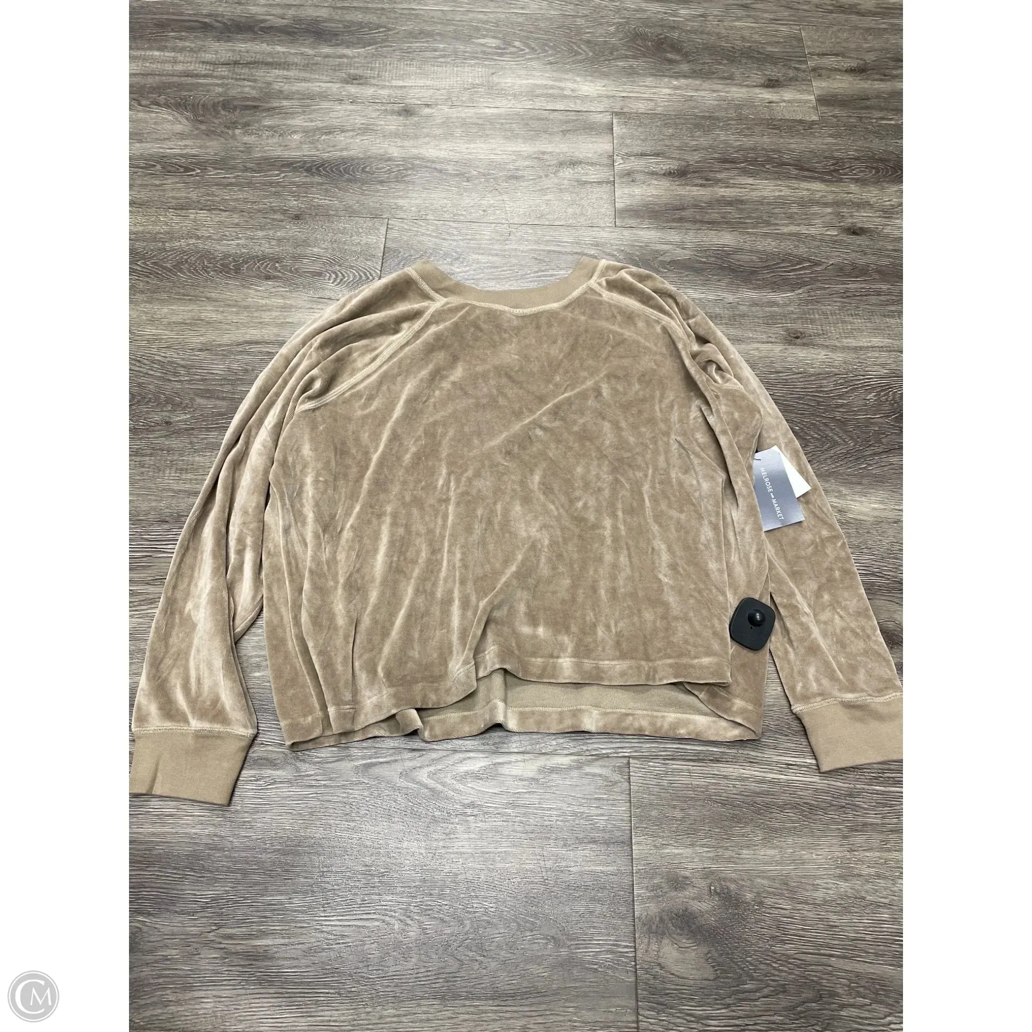 Sweatshirt Crewneck By Melrose And Market In Brown, Size: Xl Casual Fit SkinFriendlyElastic
