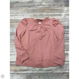 Sweatshirt Crewneck By Doe & Rae In Orange, Size: M Quick Wear