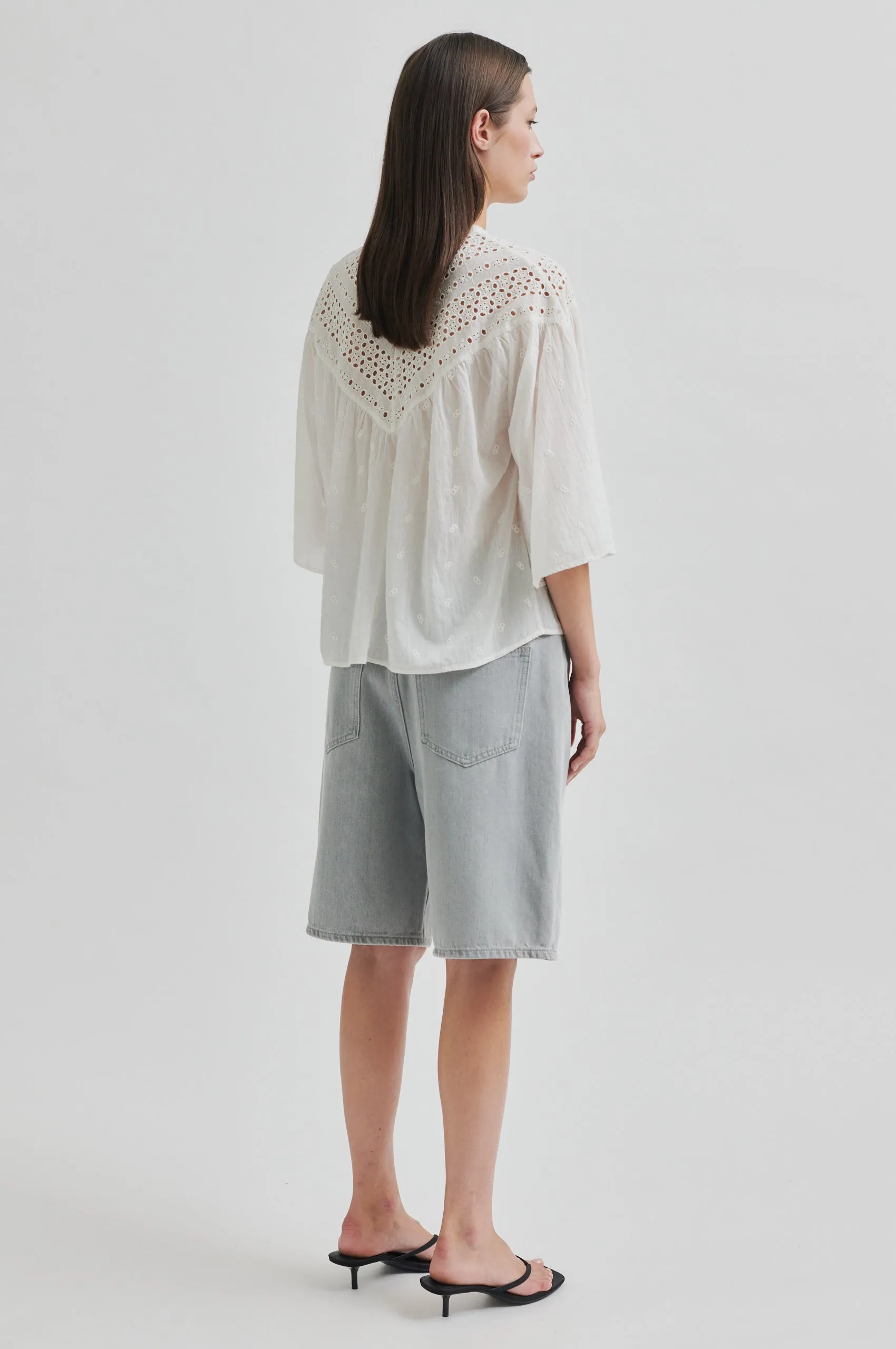 Reflective Safety Accents Simple Top Esso Bermuda Shorts