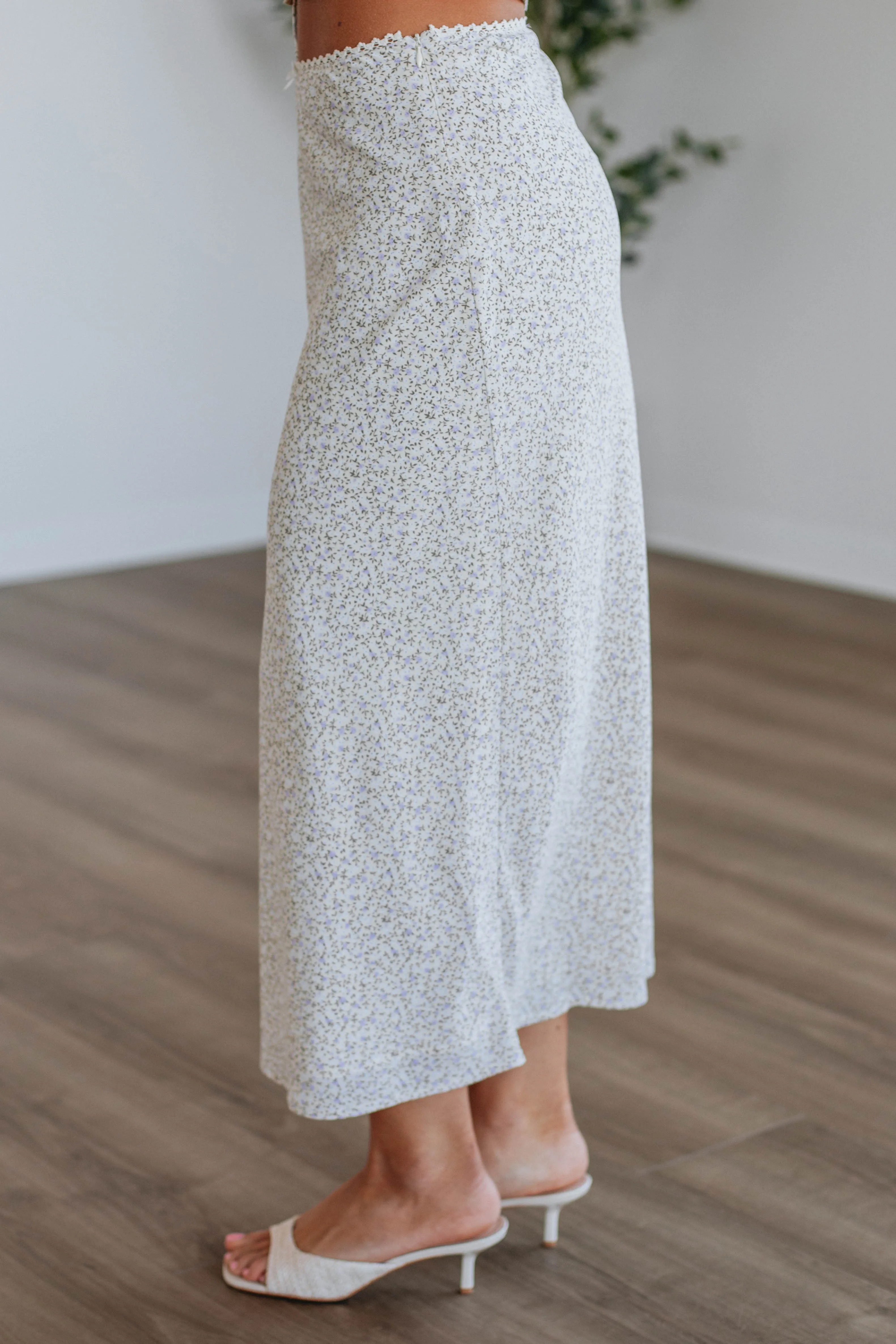 Aslin Floral Skirt Multi Purpose Fabric