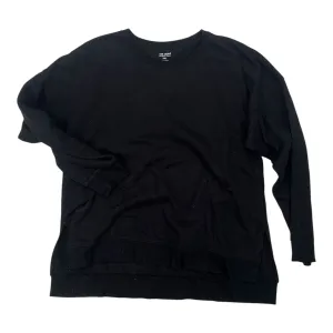 Sweatshirt Crewneck By Tek Gear In Black, Size:Xxl Flex Fit Sport Ease