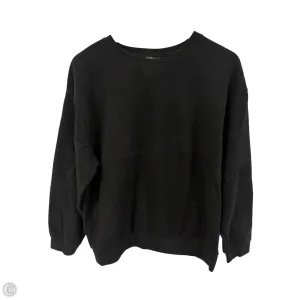 Relaxing Wear Reinforced Hem Sweatshirt Crewneck By Buffalo David Bitton In Black, Size: L