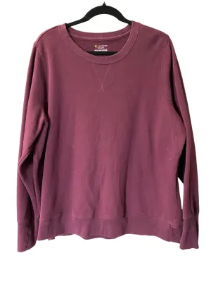 Sweatshirt Collar By Tek Gear In Zebra Print, Size: 2x NoSlip Hem