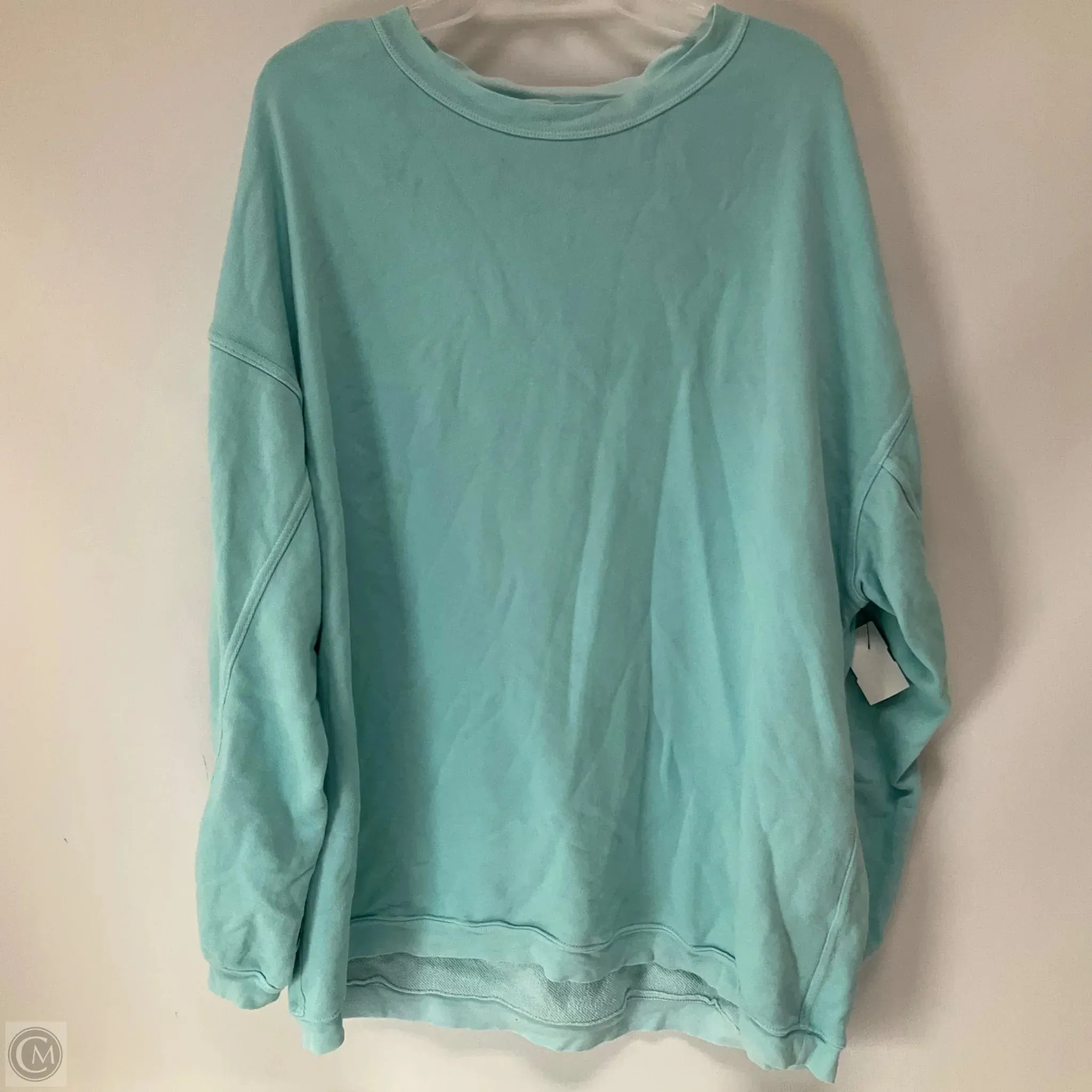 LowMaintenanceMaterial Slim Fit Jeans Sweatshirt Crewneck By Aerie In Blue, Size: L