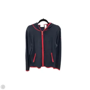 Sweatshirt Hoodie By Clothes Mentor In Blue & Red, Size: M Convertible Style FourWayStretch