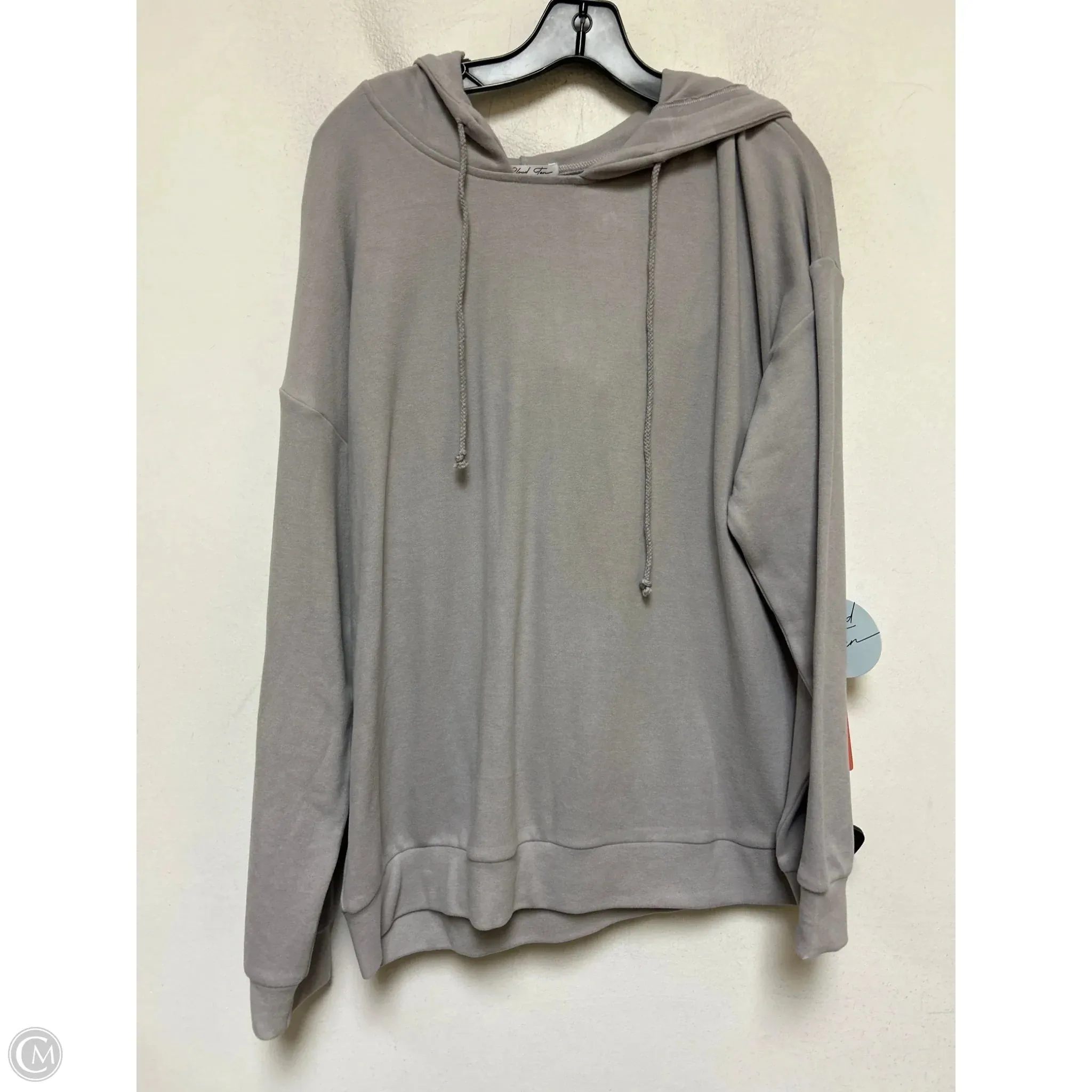 CoolingChannelFabric Lounge Gear Sweatshirt Hoodie By Cloud Ten In Grey, Size: M