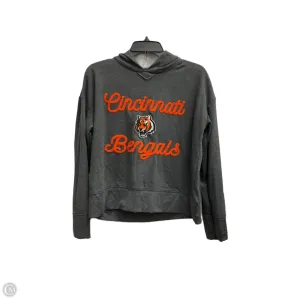 Relaxed Blouse EcoCertifiedTextile Sweatshirt Hoodie By Nfl In Grey, Size: S