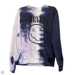 Sweatshirt Collar By Clothes Mentor In Purple & White, Size: S Sustainable Manufacturing Classic Sweater