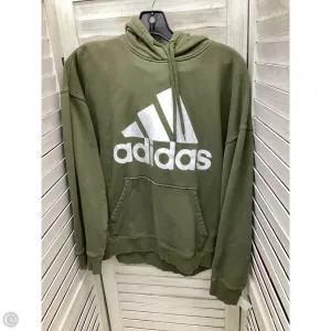 Sweatshirt Hoodie By Adidas In Green, Size: L Senior Ease