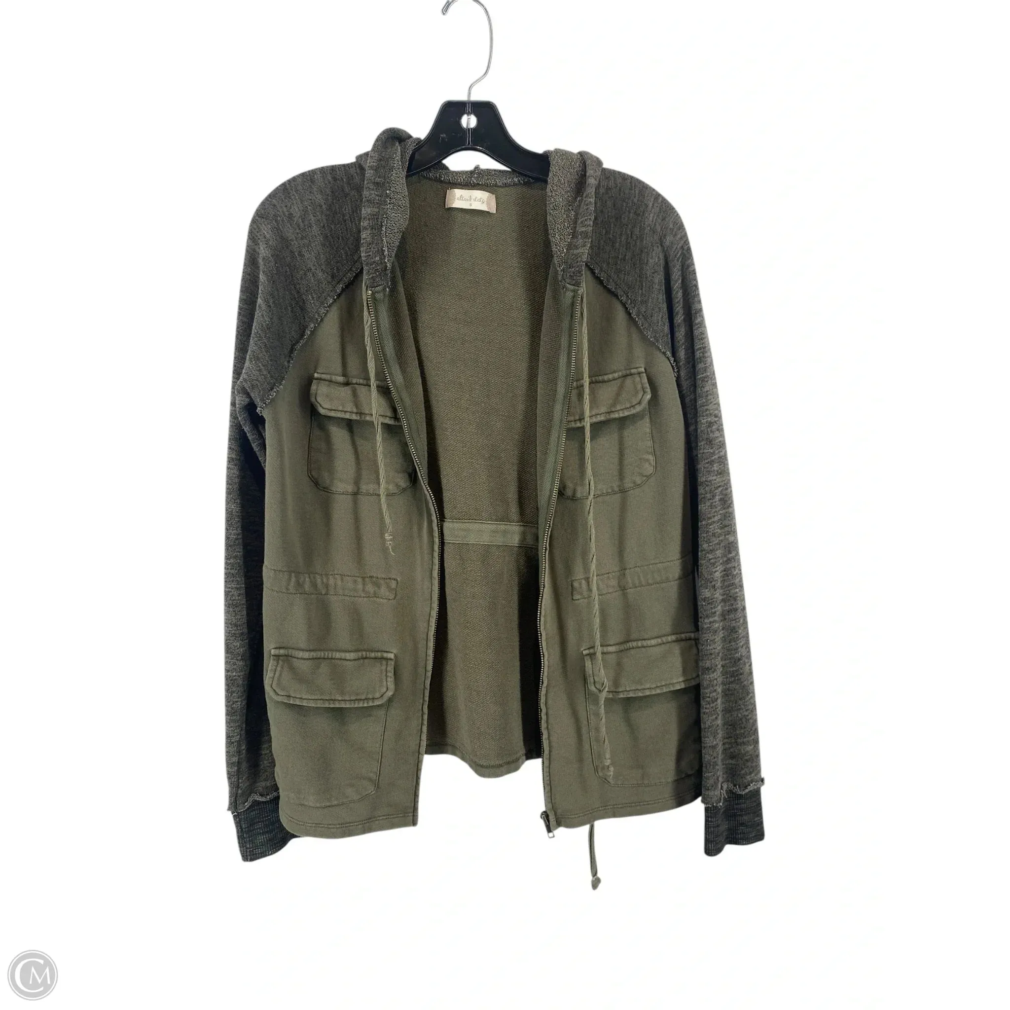 DoubleLayeredHem Summer Glow Sweatshirt Hoodie By Altard State In Green, Size: S