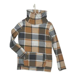 DurableStitching Stylish Protection Sweatshirt Collar By Clothes Mentor In Grey & Tan, Size:Xl