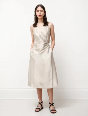 Breezy Comfort Drive Core Apron Dress Champagne