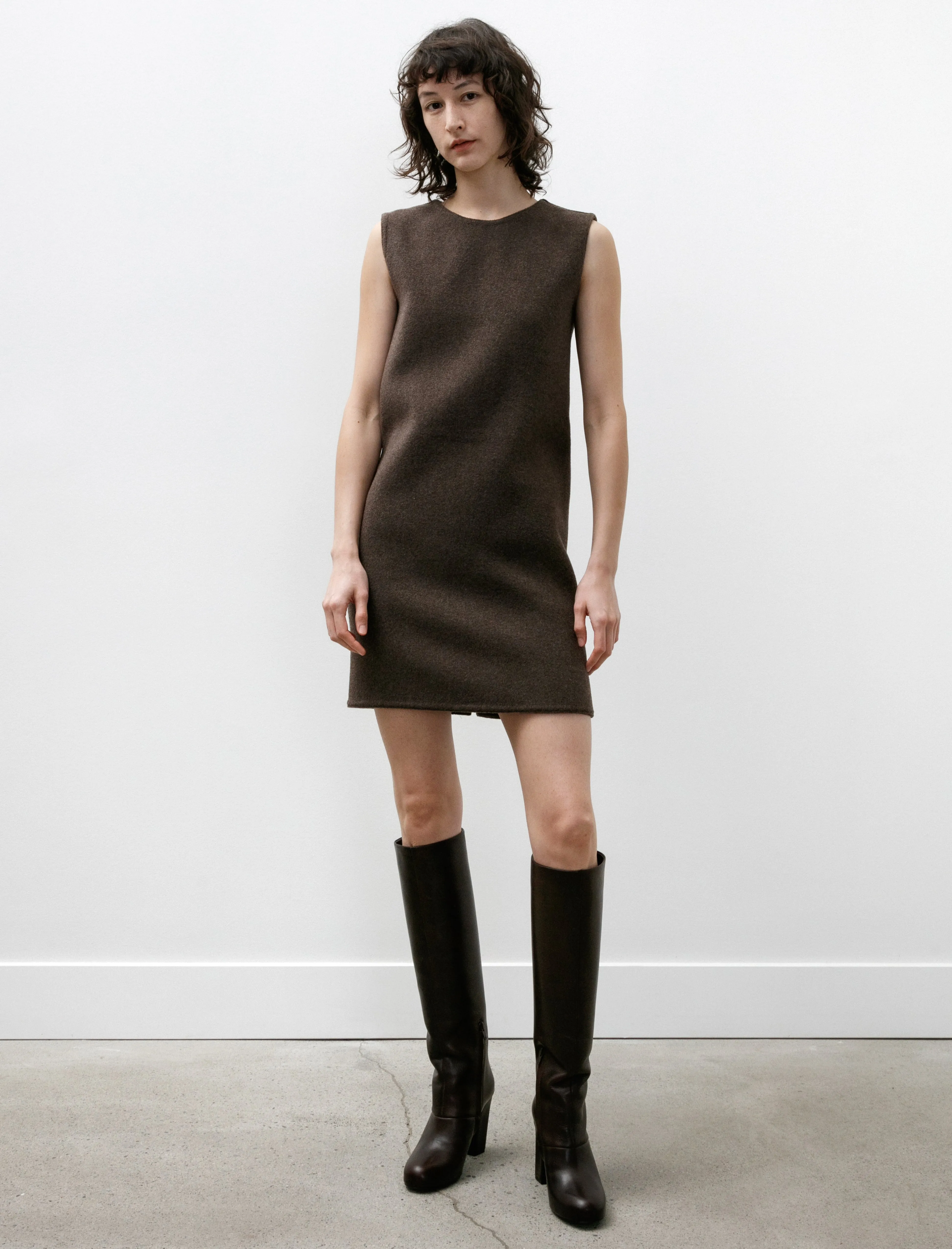 Day Glow Tube Mini Dress Brown