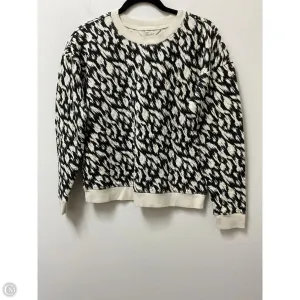 Simple Dress Storm Core Sweatshirt Crewneck By Garnet Hill In Black & Cream, Size: S
