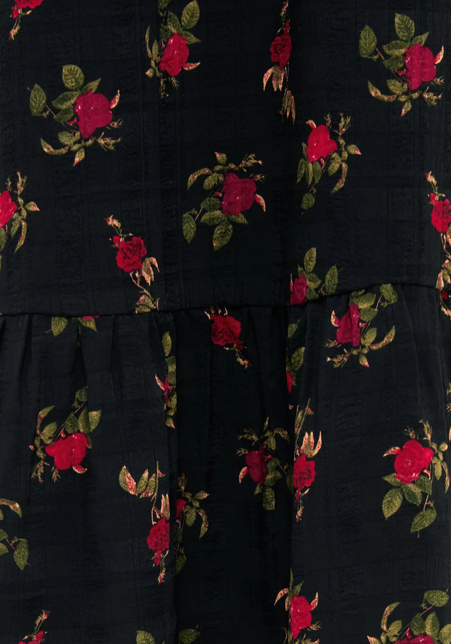 Darcey Floral Print Chiffon Midaxi Dress Dusty Rose Organza Air