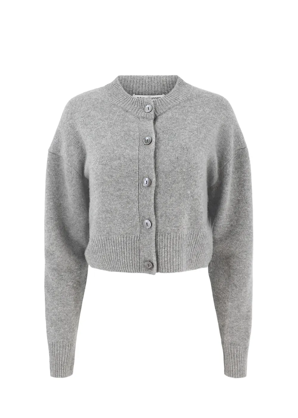 Cropped Cashmere Cardigan Biodegradable Fiber Options Seasonal piece
