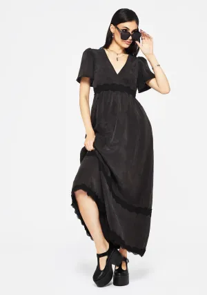 Loose Fit Sun Bay Maeve Lyocell Blend Lace Detail Maxi Dress