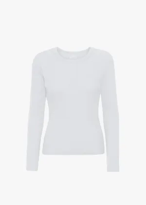 Smooth Finish Casual Wear Organic Rib Long Sleeve T-Shirt