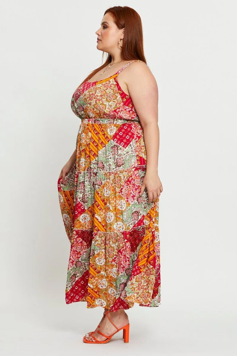 Gate Arch With its simple and clean design this dress makes a chic statement wherever you go Paisley Pr Maxi Dress Square Neck Sleeveless