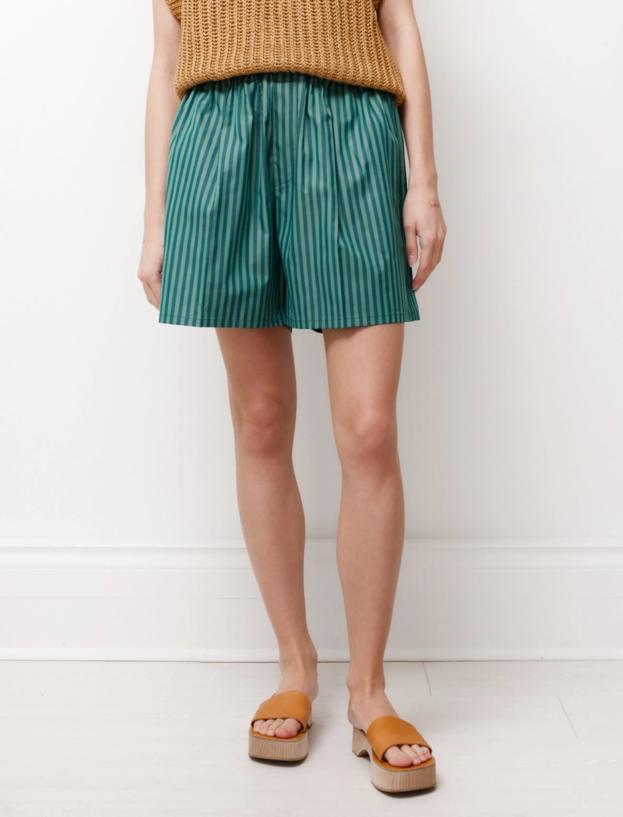 Maxi Boxer Green Stripes Reinforced Seams Camouflage Pattern
