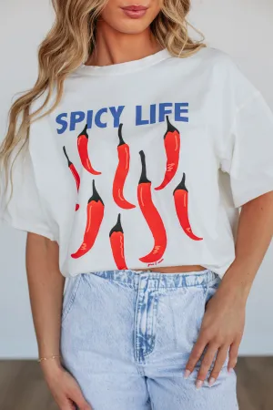 Spicy Life Graphic Tee Work efficiency