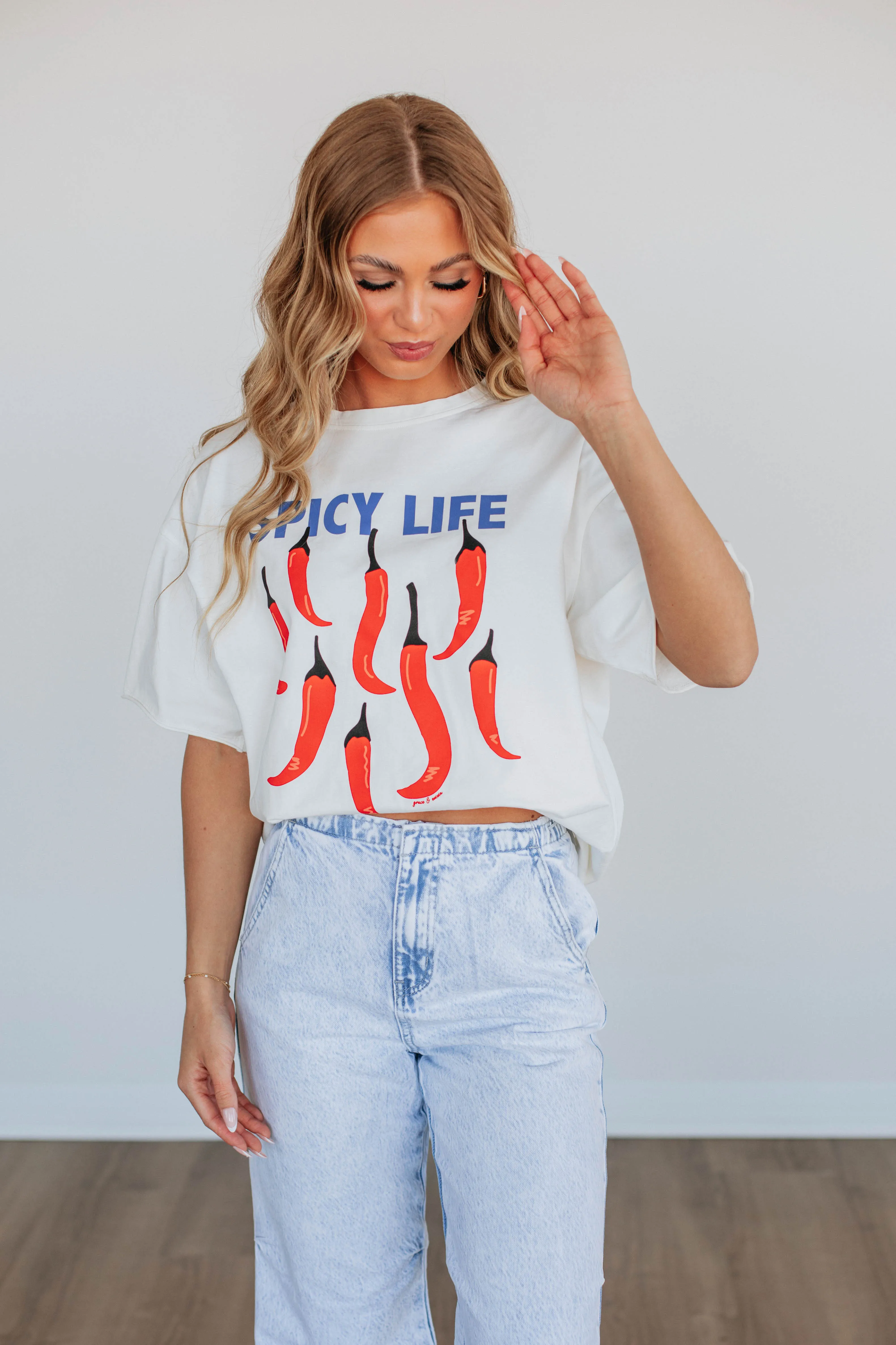 Bohemian style Perfect Style Spicy Life Graphic Tee