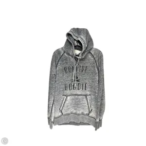 Sweatshirt Hoodie By Clothes Mentor In Grey, Size: M Comfortable Outerwear Data Mode